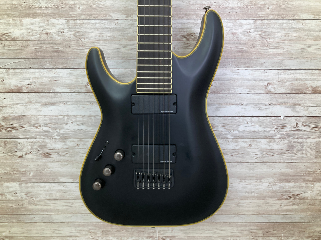 Used Schecter BLACKJACK ATX-7 LEFT HANDED Super S Electric Guitar