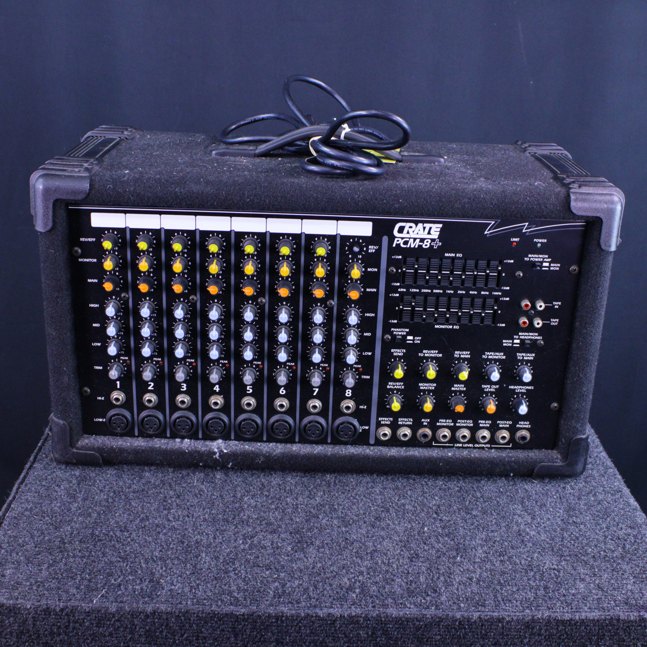 Used Crate PCM-8+ MIXER HEAD Powered Mixing Head