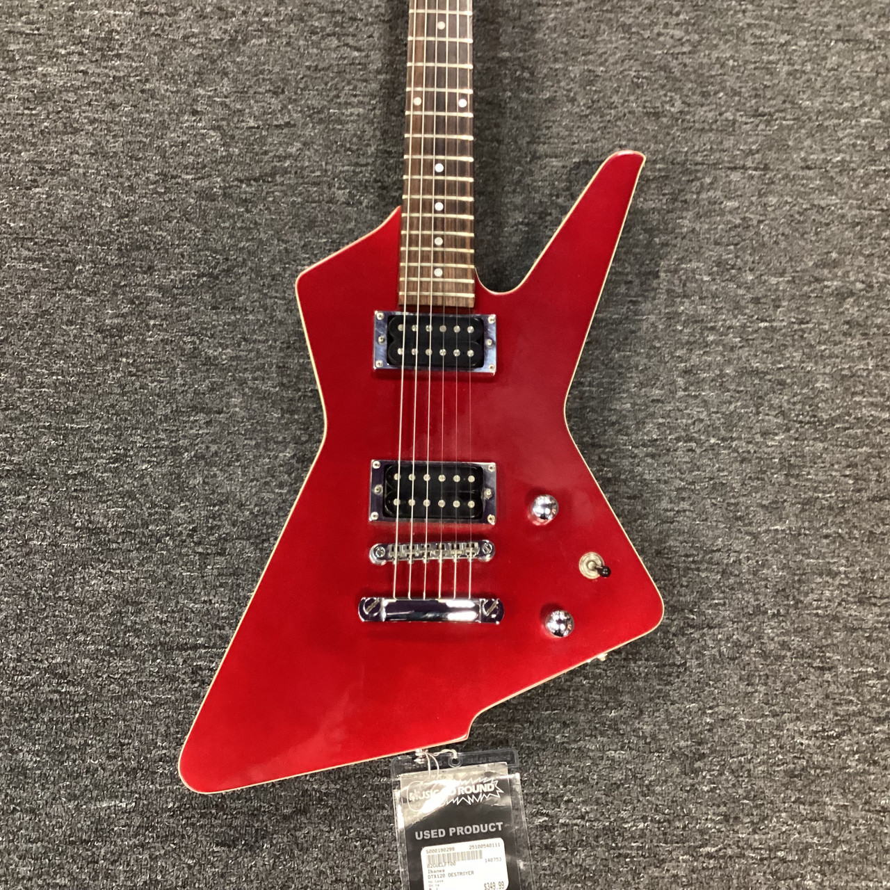 Used Ibanez DTX120 DESTROYER Electric Guitar Red 6-String