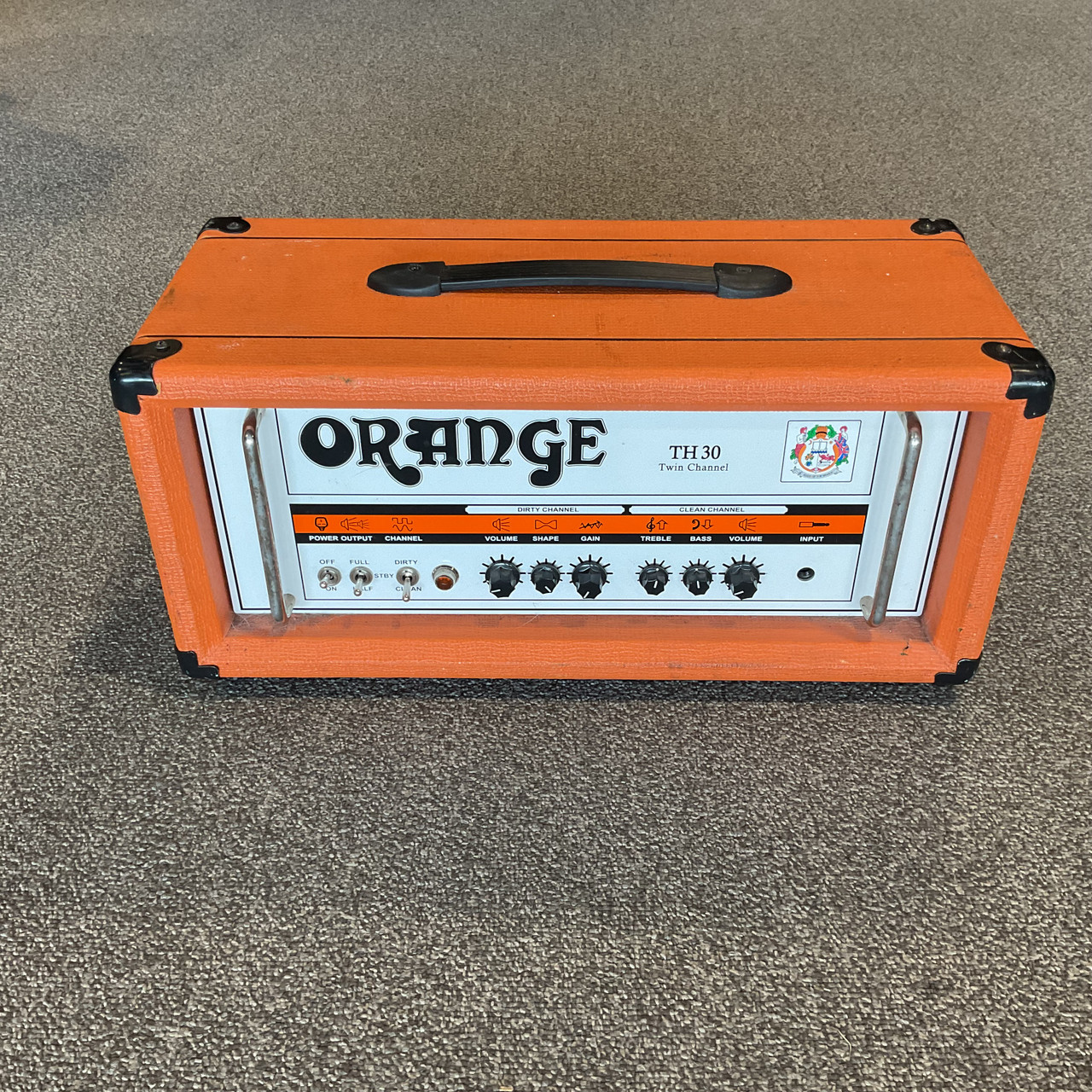 サテニークラスタートーンEX 30B オレンジブラウン＋アプリケーター Used ORANGE TH30 Tube Guitar Amplifier