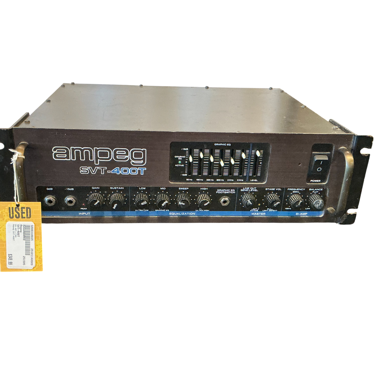 Used Ampeg SVT-400T Rackmount Bass Amplifier Head