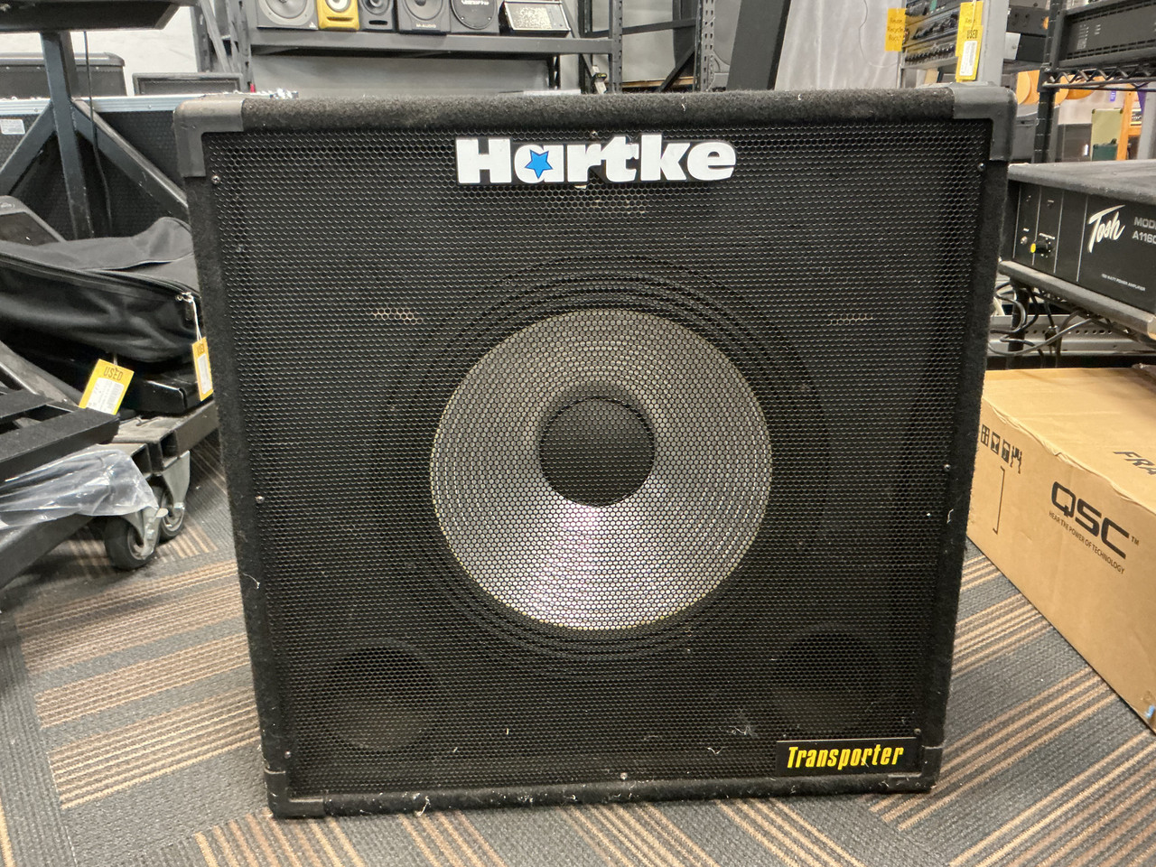 Used Hartke TRANSPORTER 115 1 x 15 Bass Guitar Cabinet 1 x 15