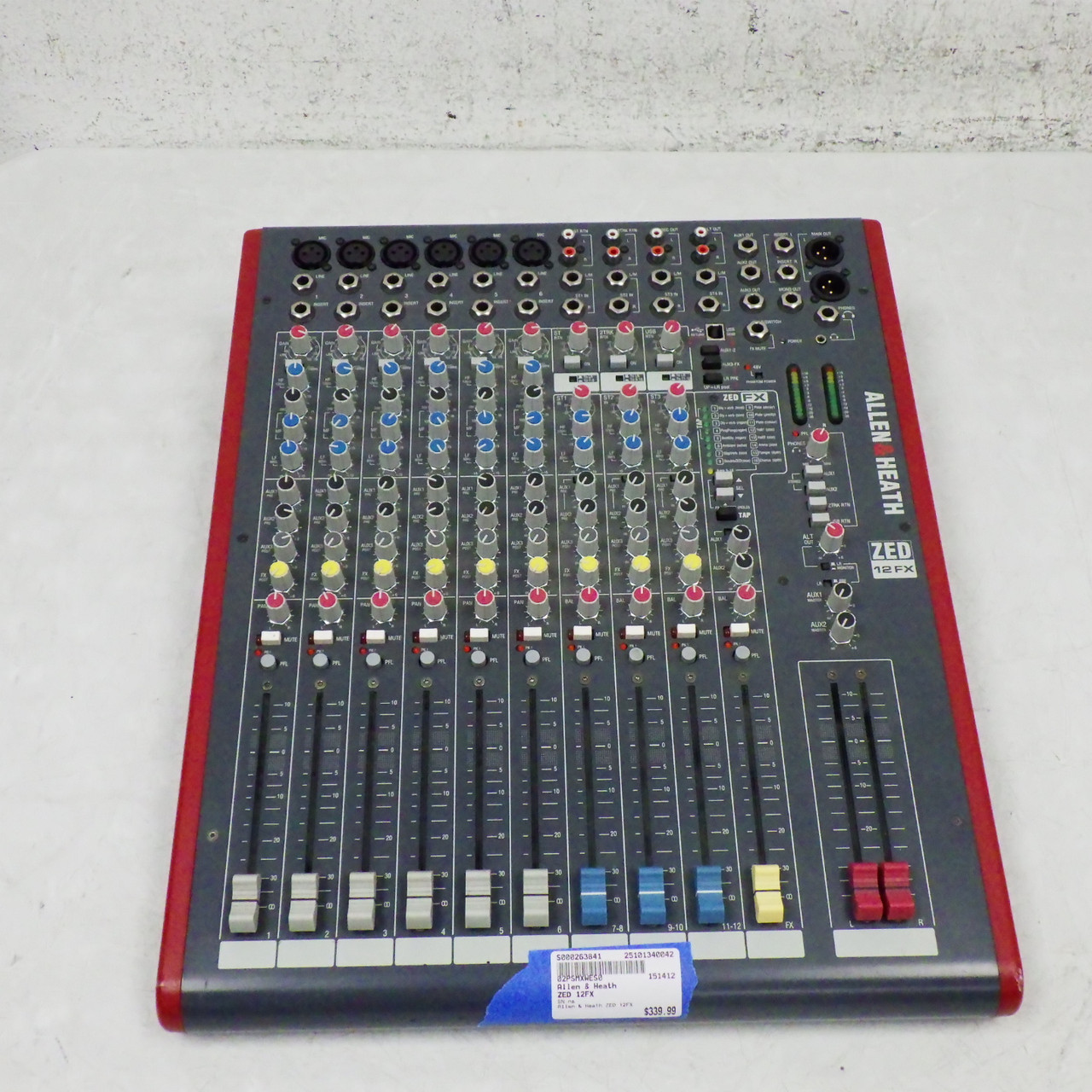 Used Allen & Heath ZED 12FX Mixing Console