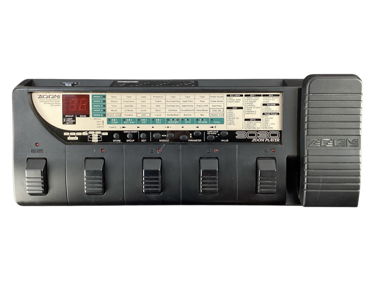 Used Zoom 3030 MULTI FX + AC/MANUAL Multi-FX Pedal