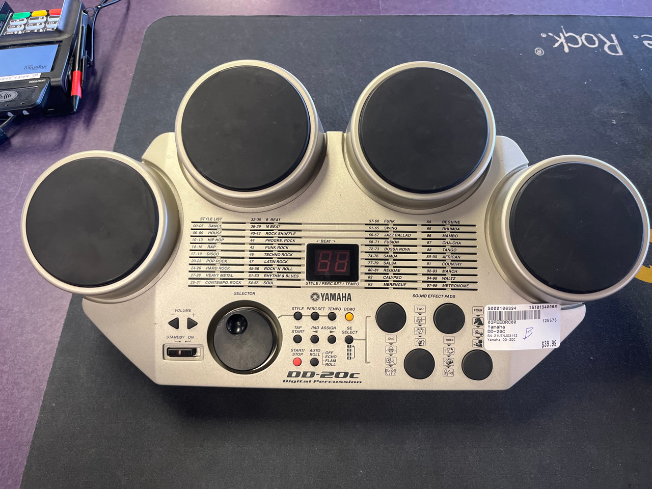 Used Yamaha DD-20C Electronic Pad Kit