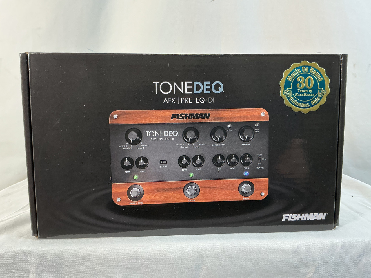 Used Fishman TONEDEQ PRE/EQ/DI Floorboard Pre-amp