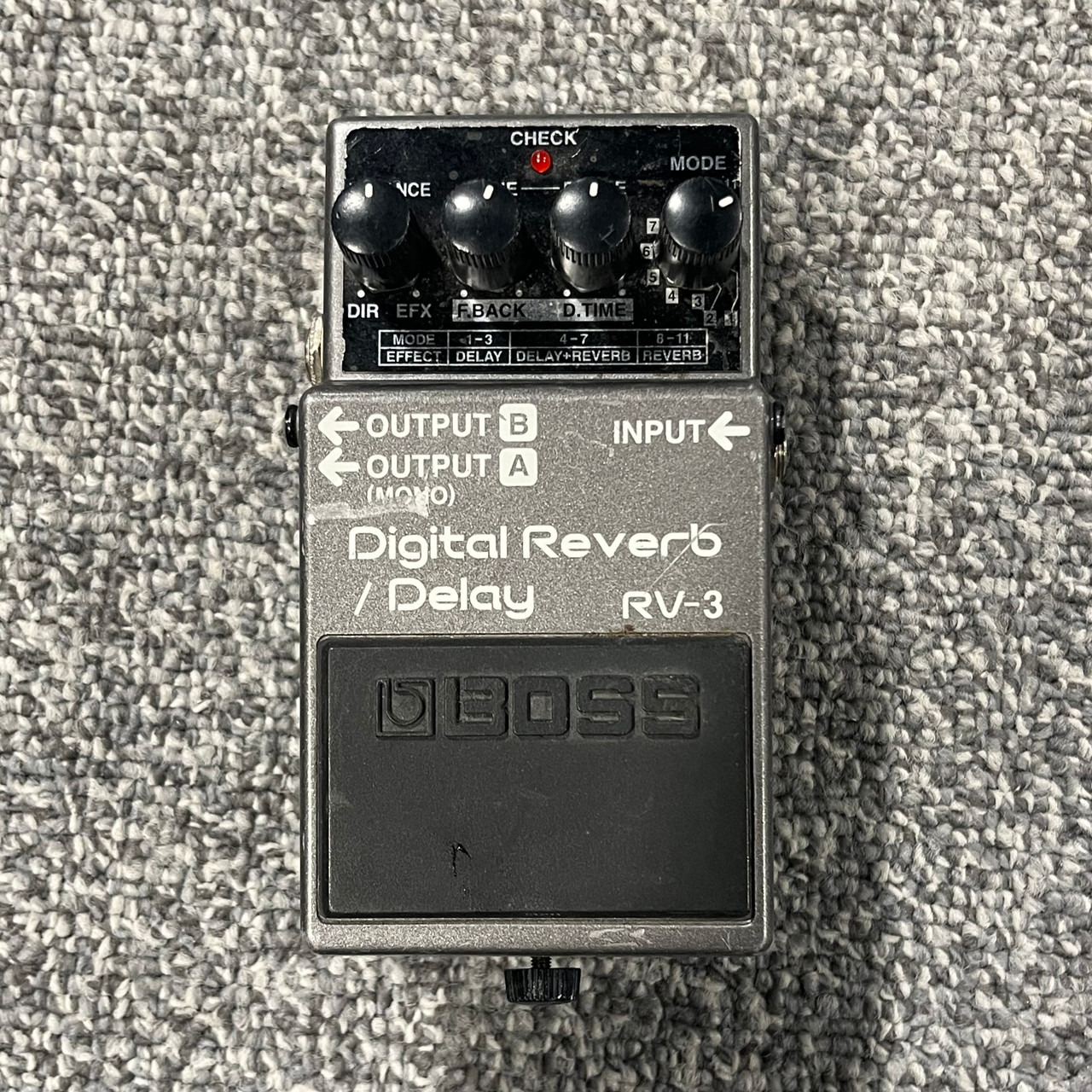 Used BOSS RV-3 DIGITAL REVERB DELAY Guitar Pedal