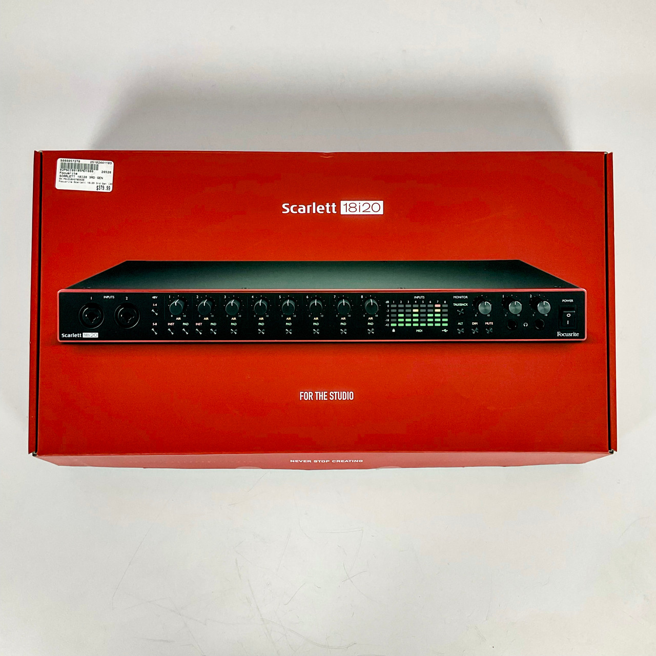 Used Focusrite Scarlett 18i20 3rd Gen Computer Interface 8+ A/D