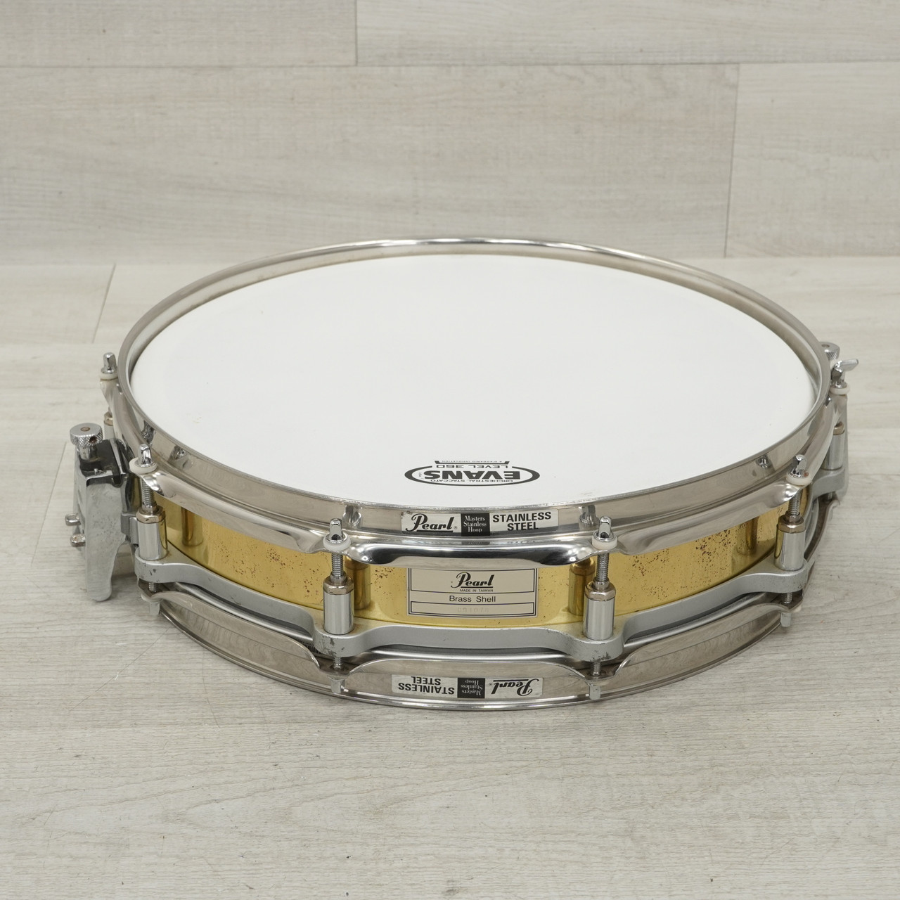 Used Pearl 14x3.5 Free-floating Brass Piccolo Snare Drum