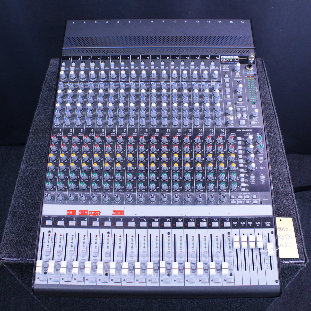Used Mackie ONYX 1640 MIXER Mixing Console