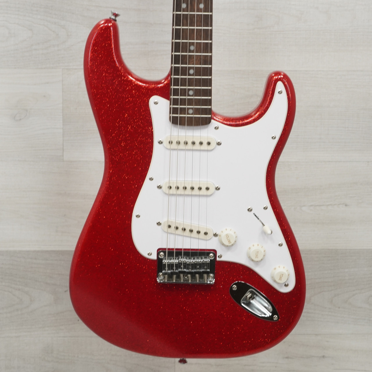 Used Squier Bullet Stratocaster Fsr Electric Guitar Red