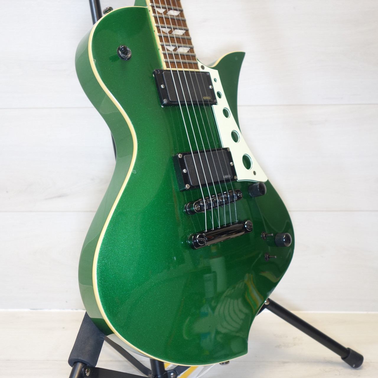 Used Fernandes RAVELLE DAVE KUSHNER Electric Guitar Green 6-String