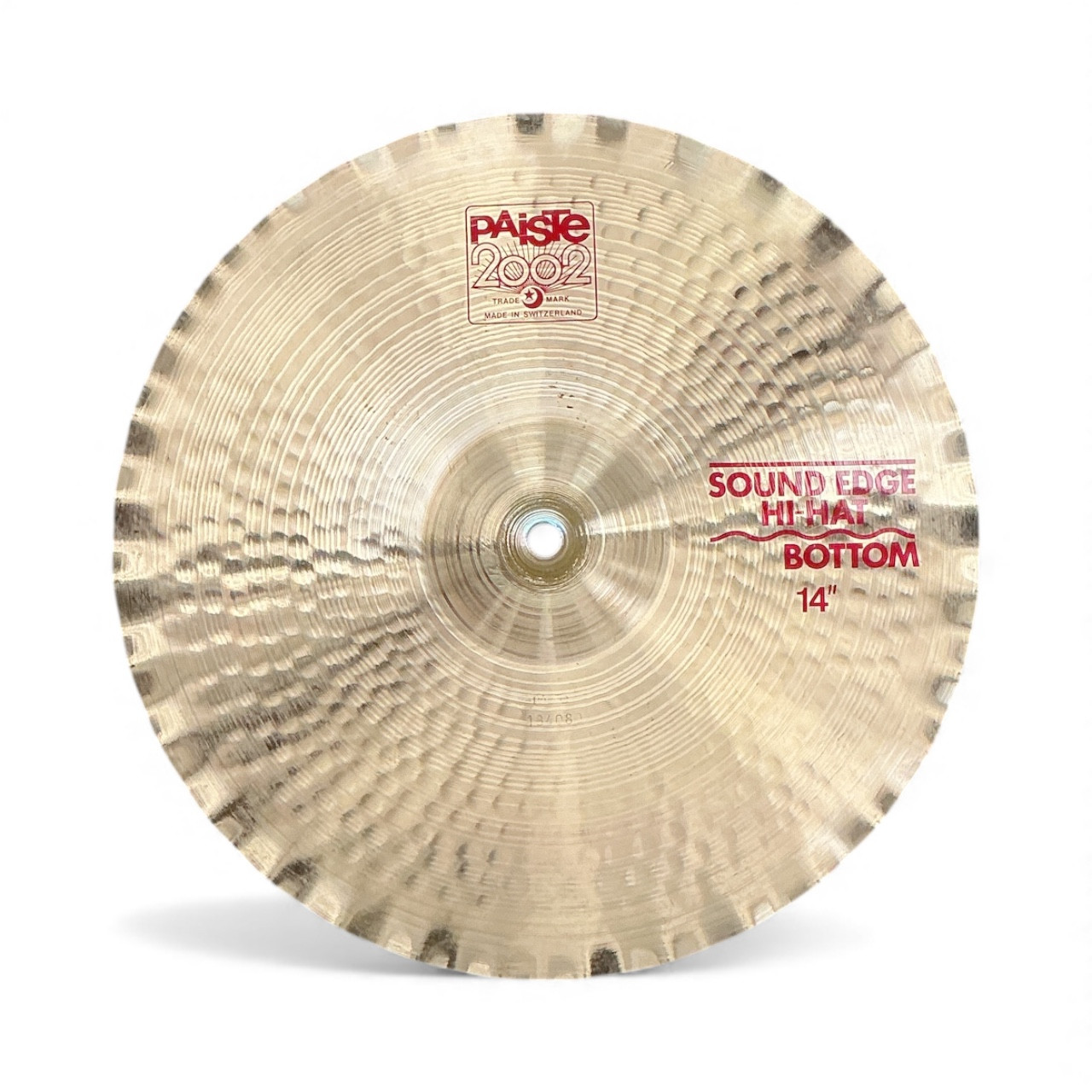 Used Paiste 2002 SOUND EDGE HI HAT 14 Vintage Hi Hat Cymbals 14