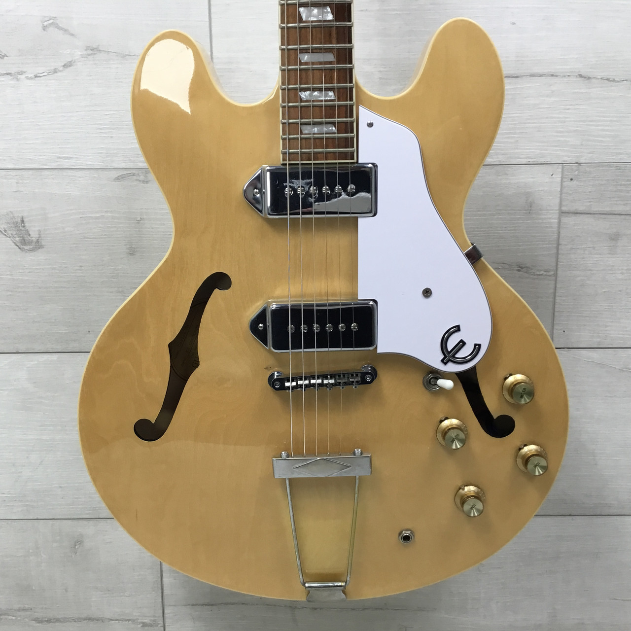 Used Epiphone CASINO Semi-Hollow Electric Guitar Natural 6-String