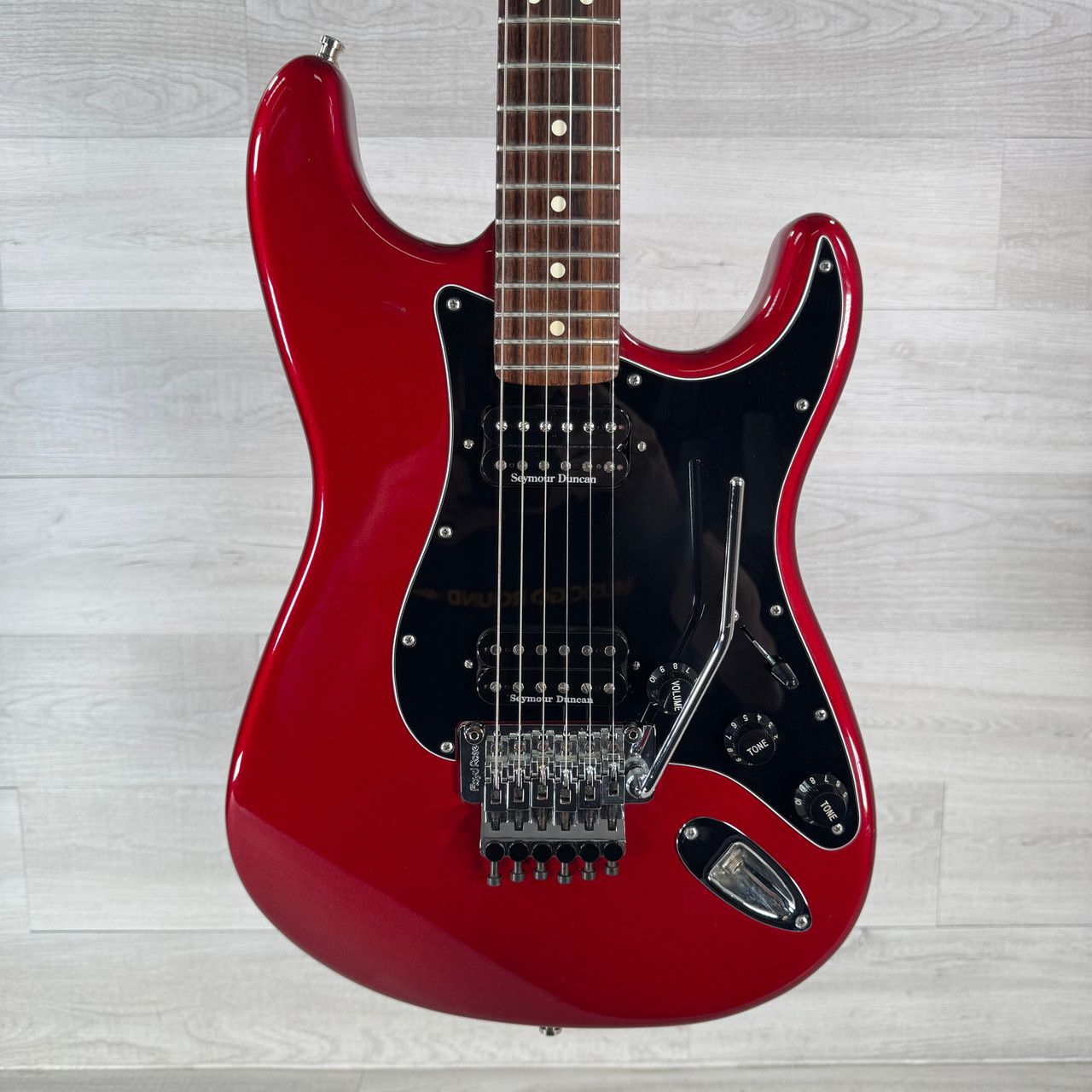 Used Fender American HH Floyd Rose Stratocaster Electric Guitar - Red