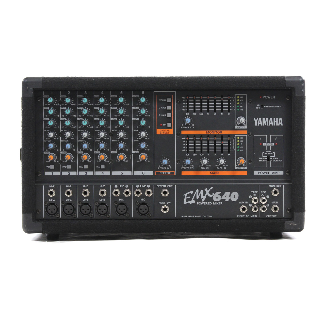 YAMAHA パワードミキサー　EMX640 Used Yamaha EMX640 Powered Mixing Head