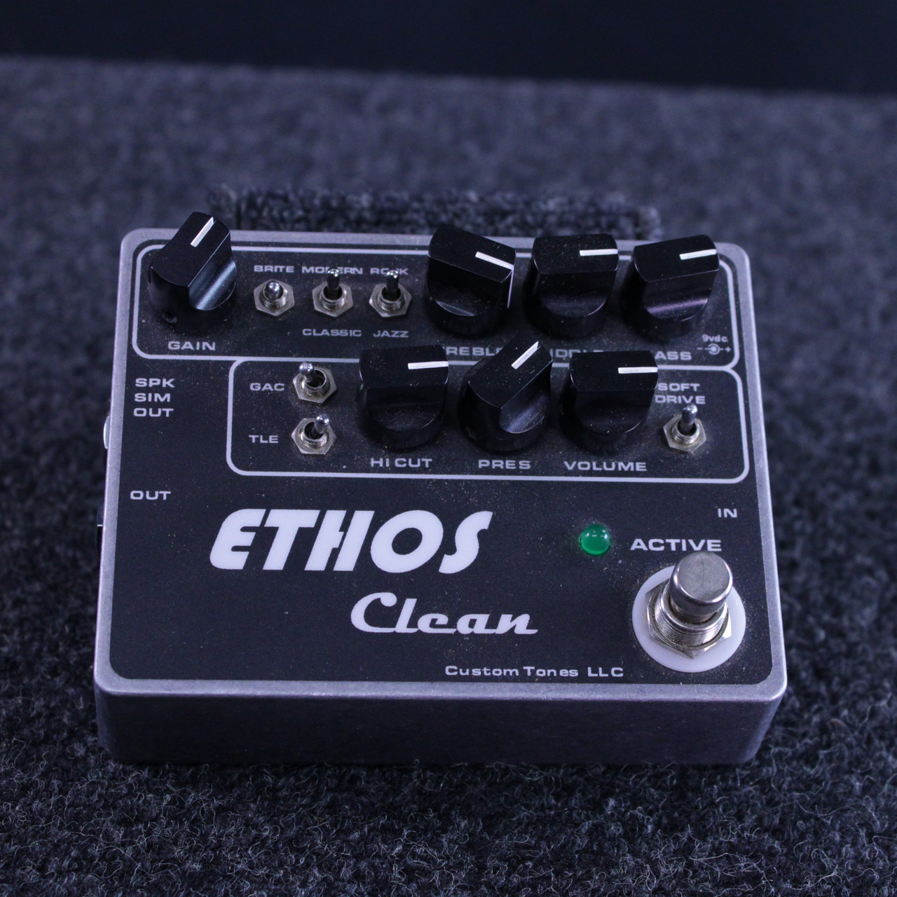 Used CUSTOM TONES ETHOS CLEAN PREAMP/OD Overdrive Pedal