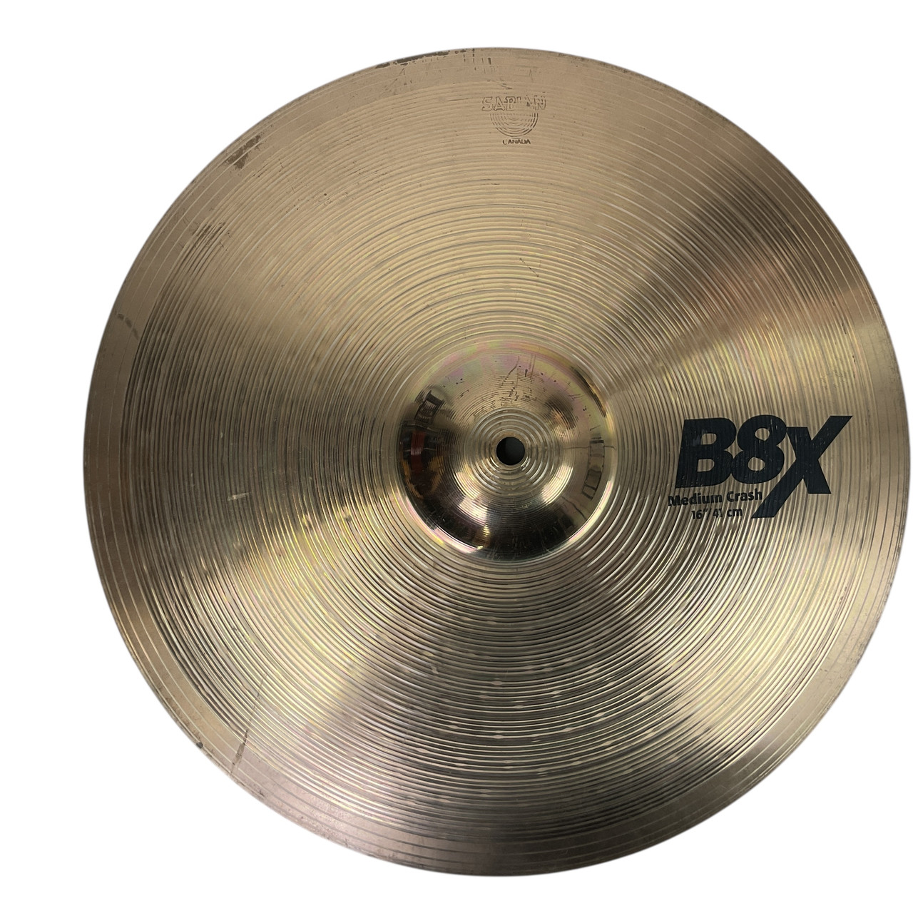 Used Sabian B8X MEDIUM CRASH 16IN Crash Cymbal 16