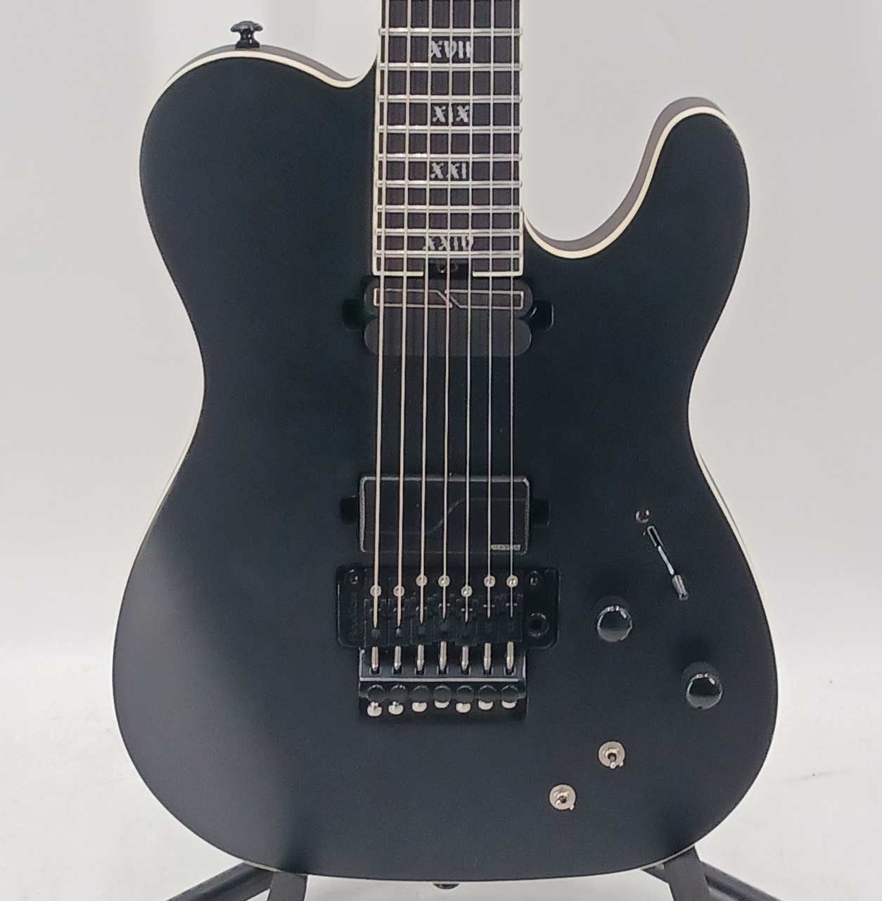 Used Schecter PT-7 EVIL TWIN T Type Electric Guitar Black 7-String