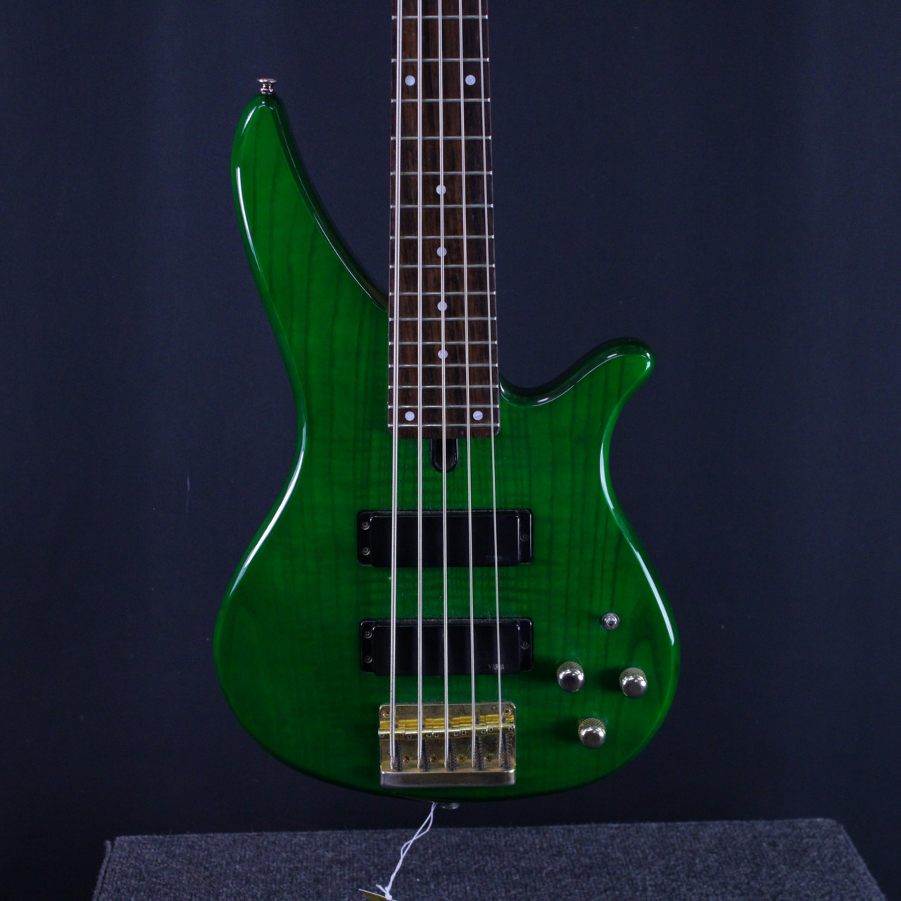 Used Yamaha RBX765A 5-STRING BASS Bass Guitar Green 5-String