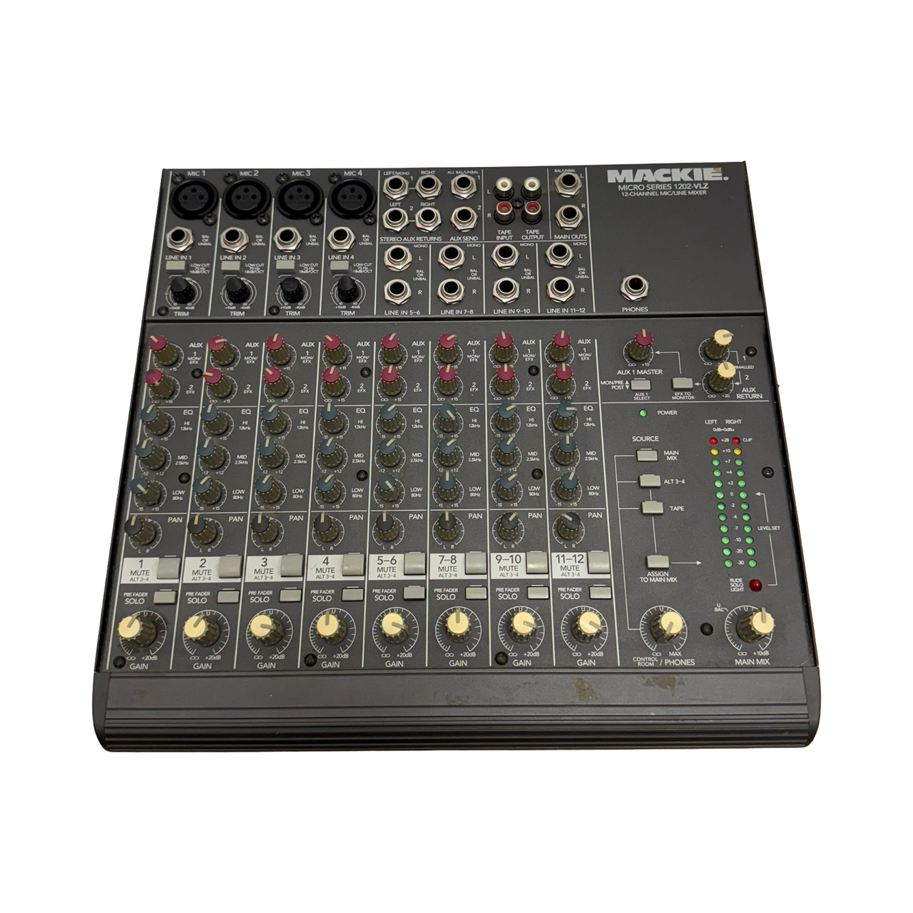 Used Mackie MICRO SERIES 1202-VLZ 12-CHANNEL MIXER Compact Mixer