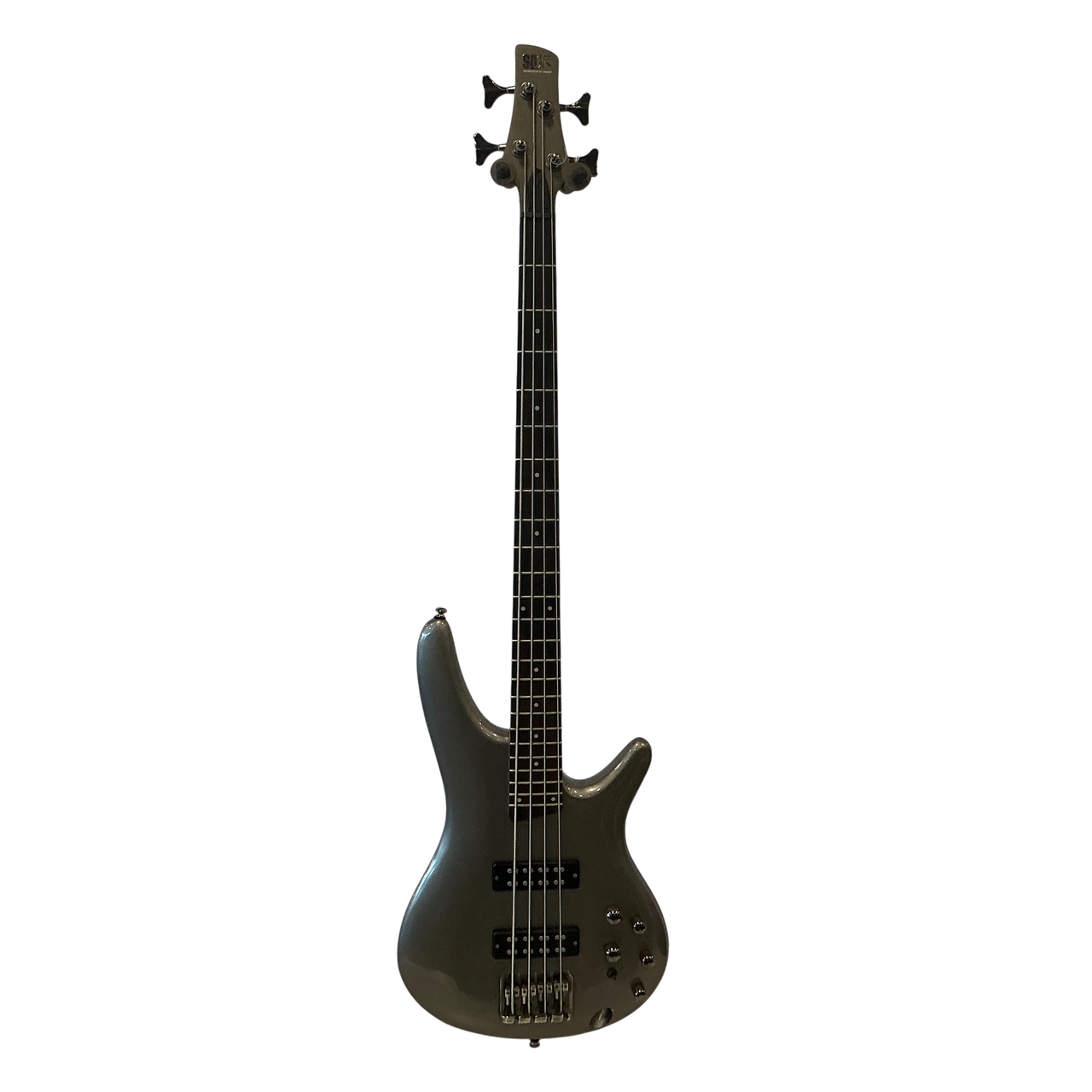 Used Ibanez SOUNDGEAR IP-01 Bass Guitar Silver/Gray 4-String