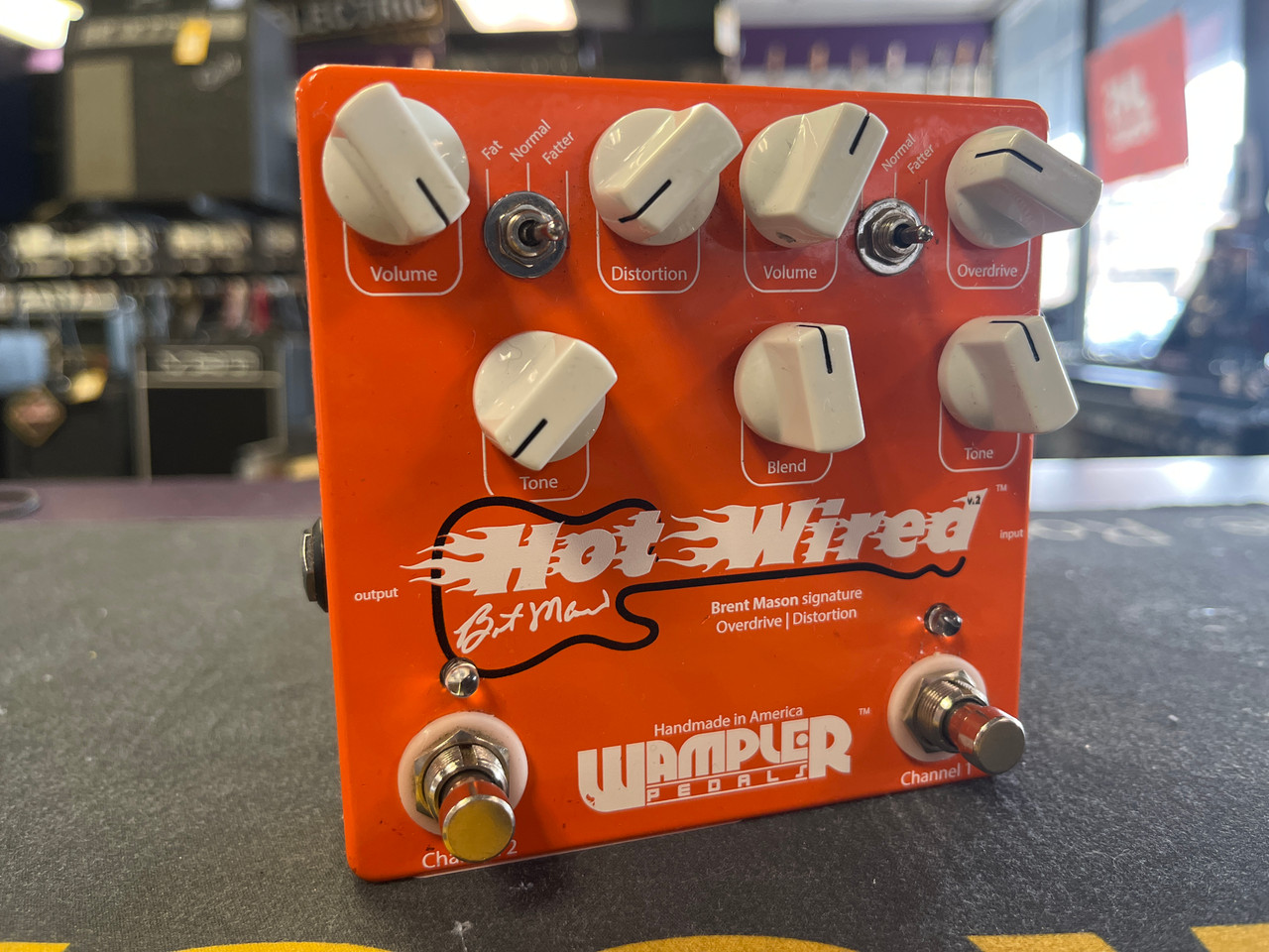 Used Wampler HOT WIRED V1 Overdrive Pedal