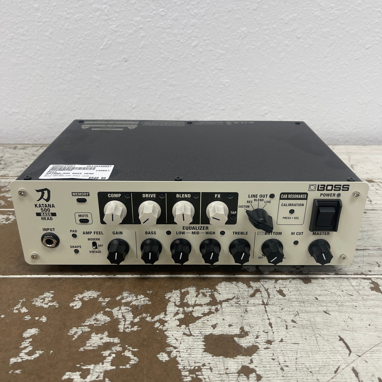 Used Boss KATANA-500 BASS HEAD Rackmount Bass Amplifier Head