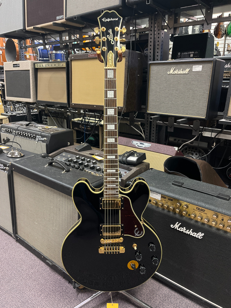 Used Epiphone B.B. KING LUCILLE Semi-Hollow Electric Guitar Black