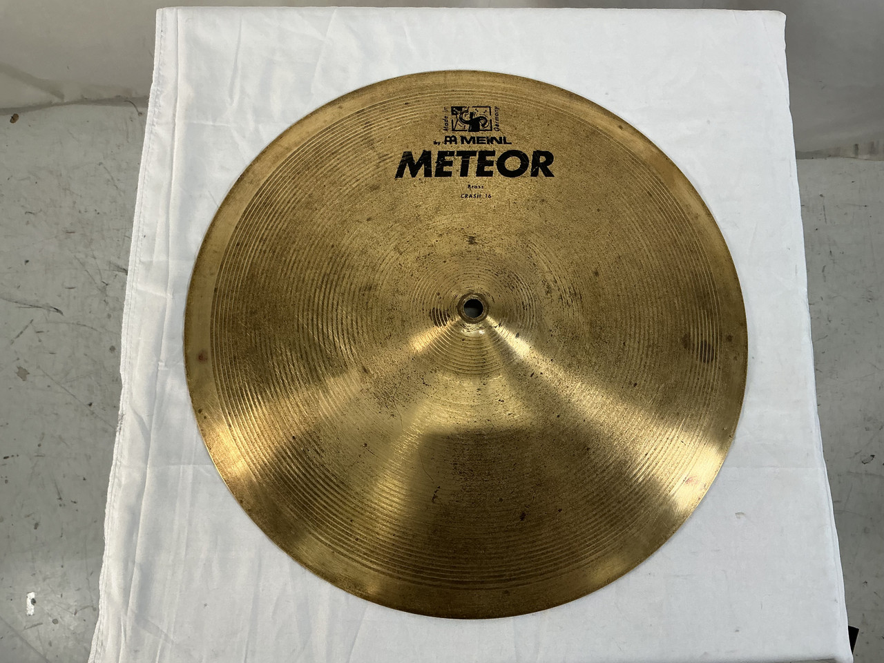 Used Meinl METEOR BRASS 16 INCH CRASH AS IS Crash Cymbal 16