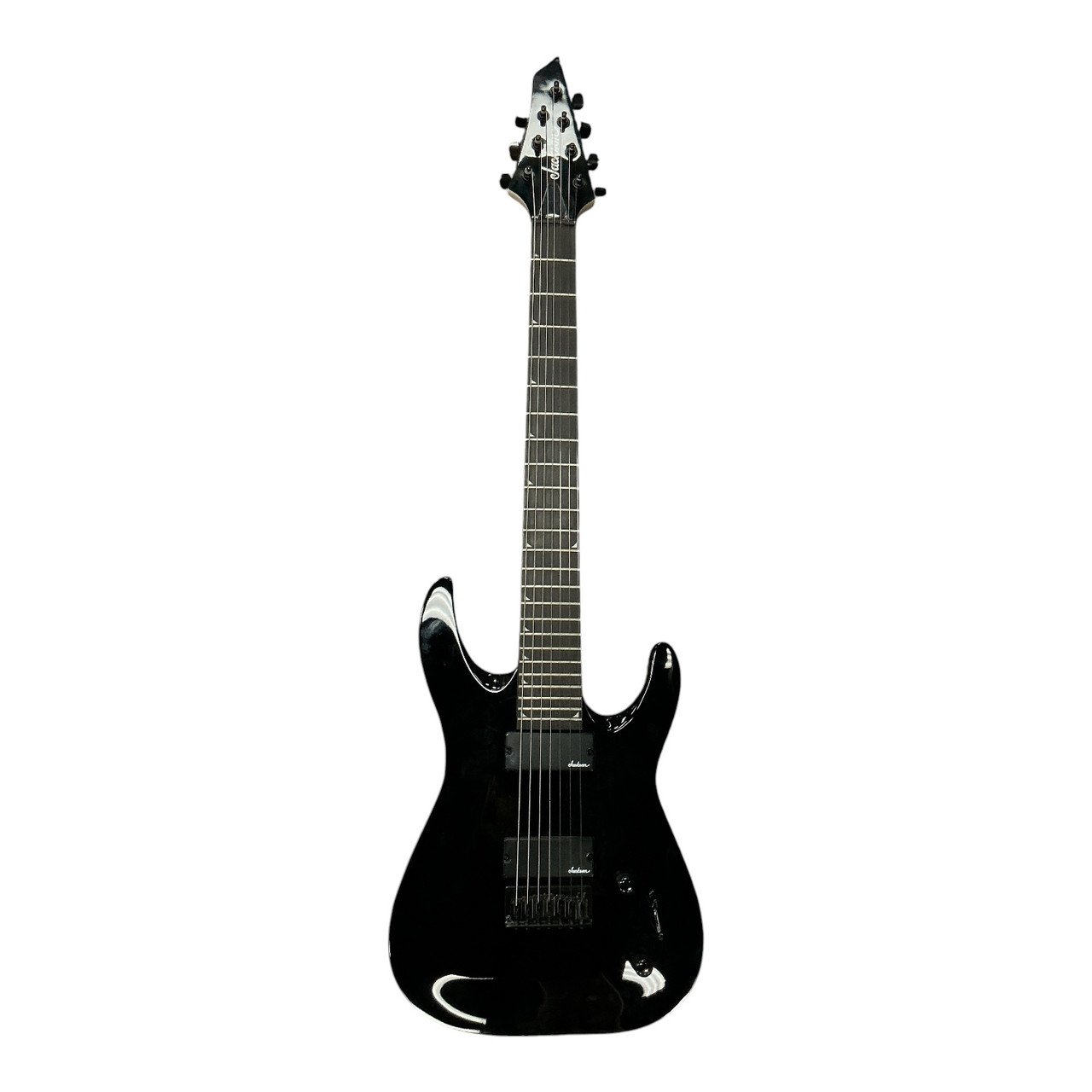 Used Jackson JS22 7 STRING Super S Electric Guitar Black 7-String
