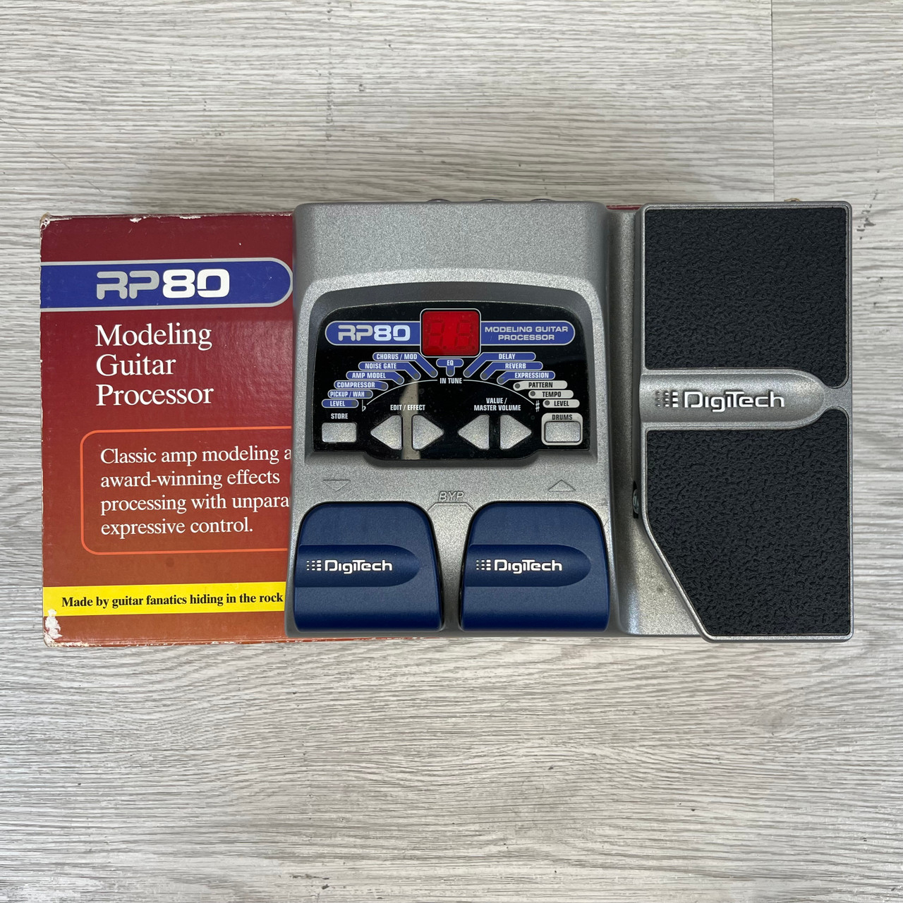 Used Digitech RP80 MODLING GUITAR PROCESSOR Floorboard Effect