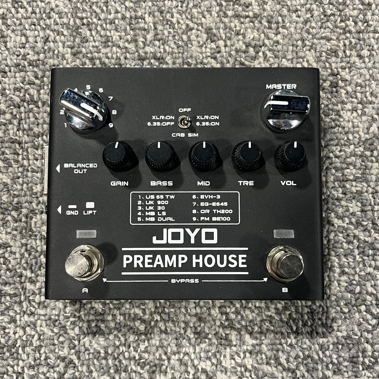 Used JOYO PREAMP HOUSE Guitar Preamp Pedal