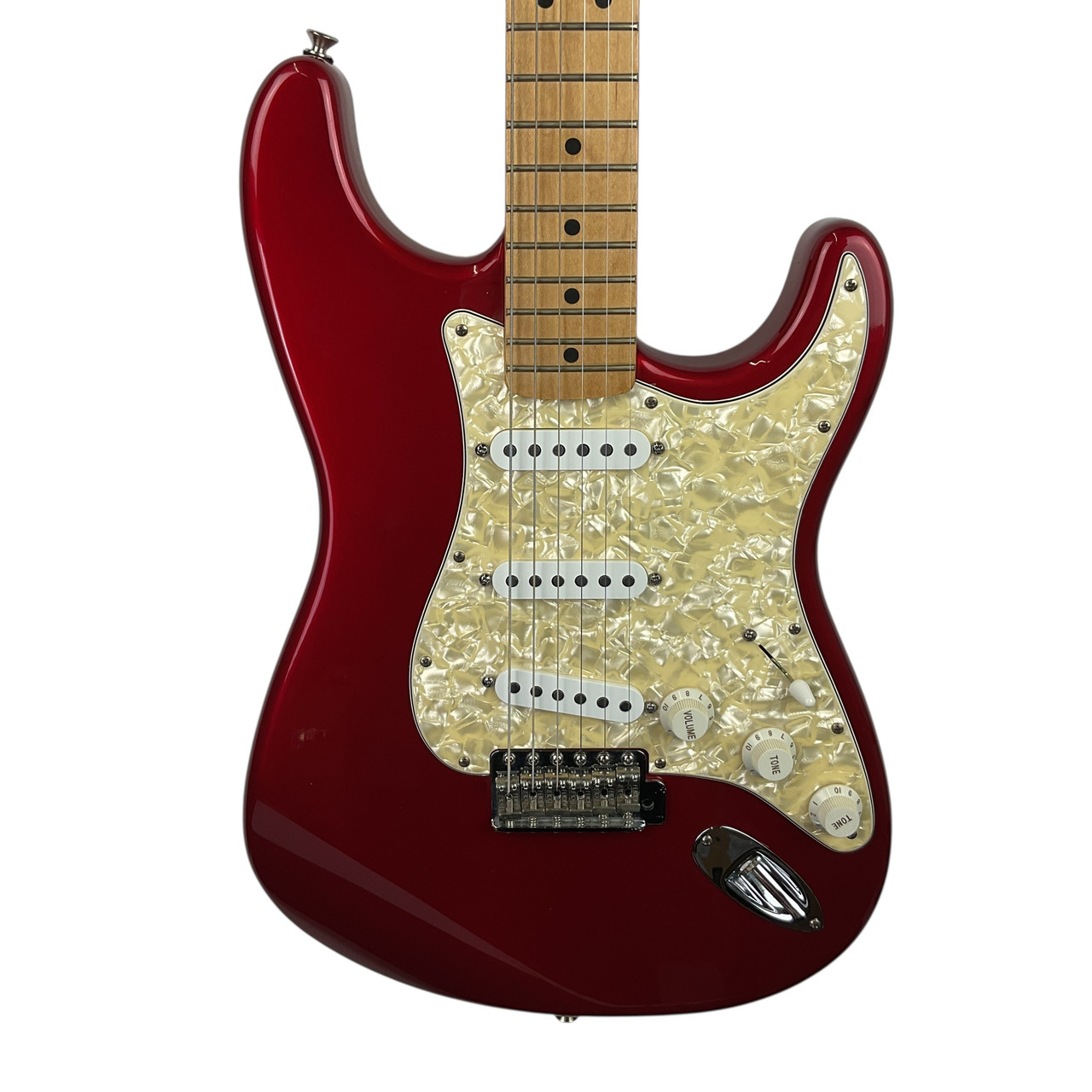 Used Fender 1997 STRATOCASTER MIM S Type Electric Guitar Red 6-String