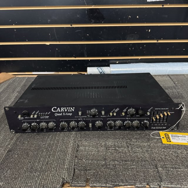 Used Carvin QUAD-X TUBE PREAMP W/FTSW RUFF Vintage Tube Guitar Head