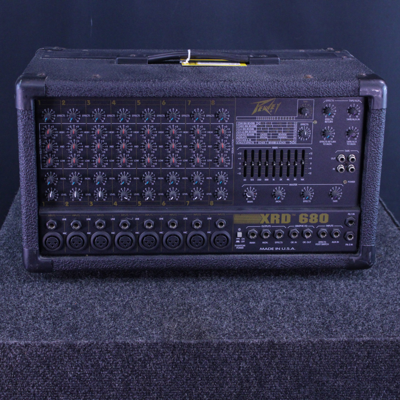 Used Peavey XRD680 POWERED MIXER 600 WATTS Powered Mixing Head