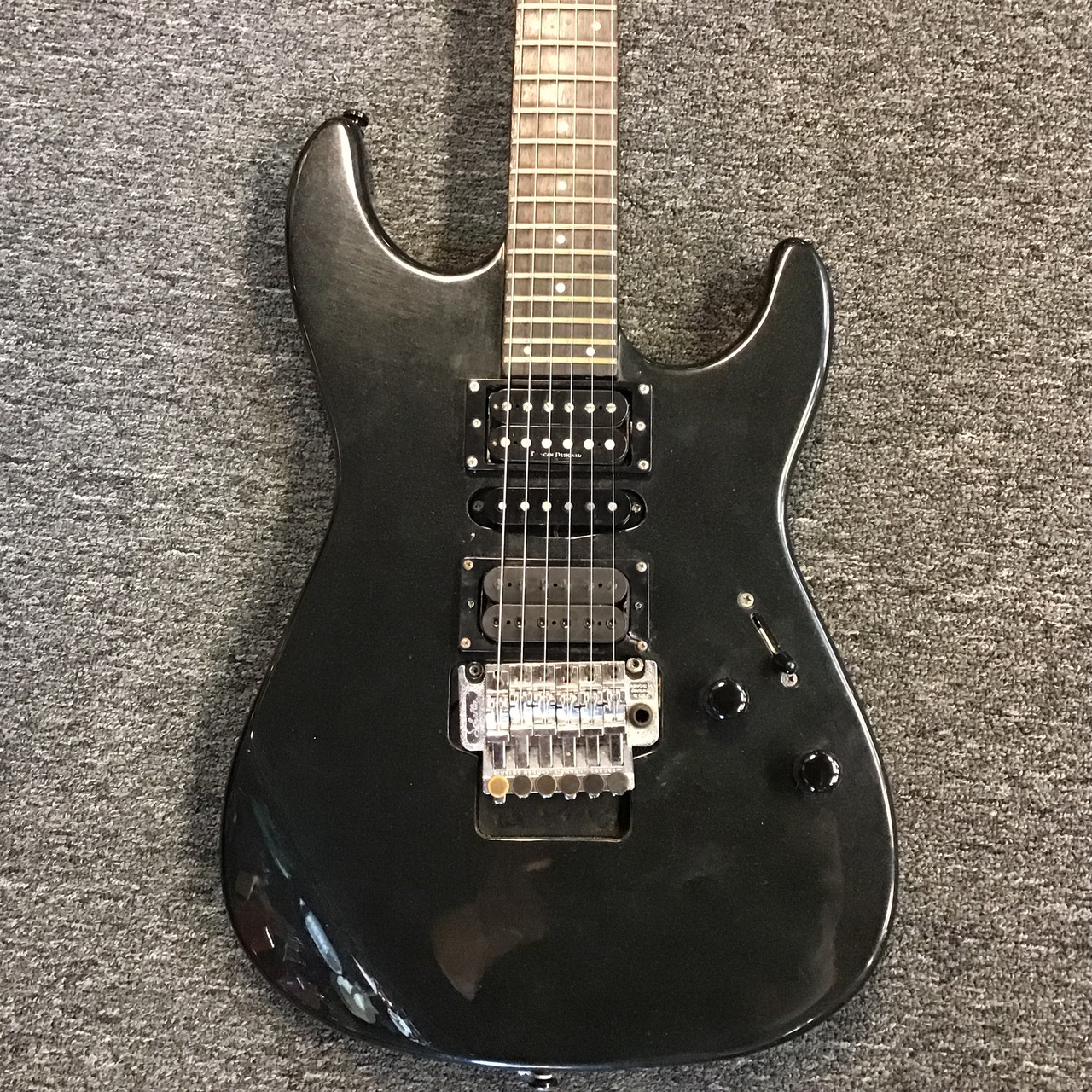 Used Squier STAGEMASTER HSH Super S Electric Guitar Black 6-String