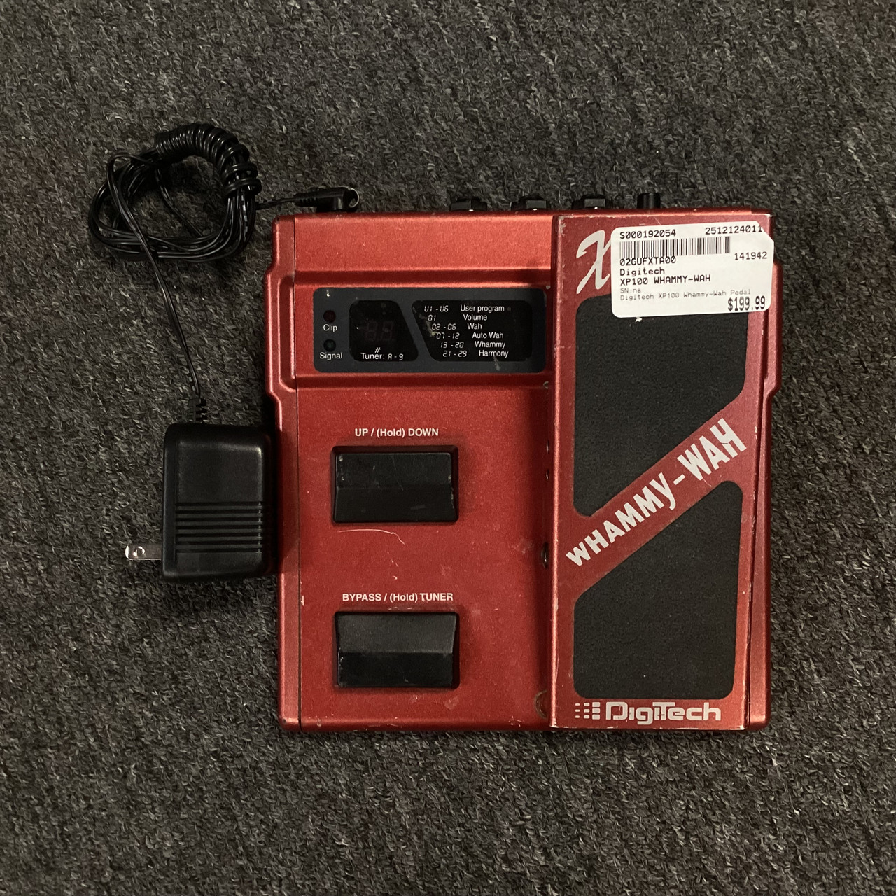 Used Digitech XP100 WHAMMY-WAH Wah Pedal