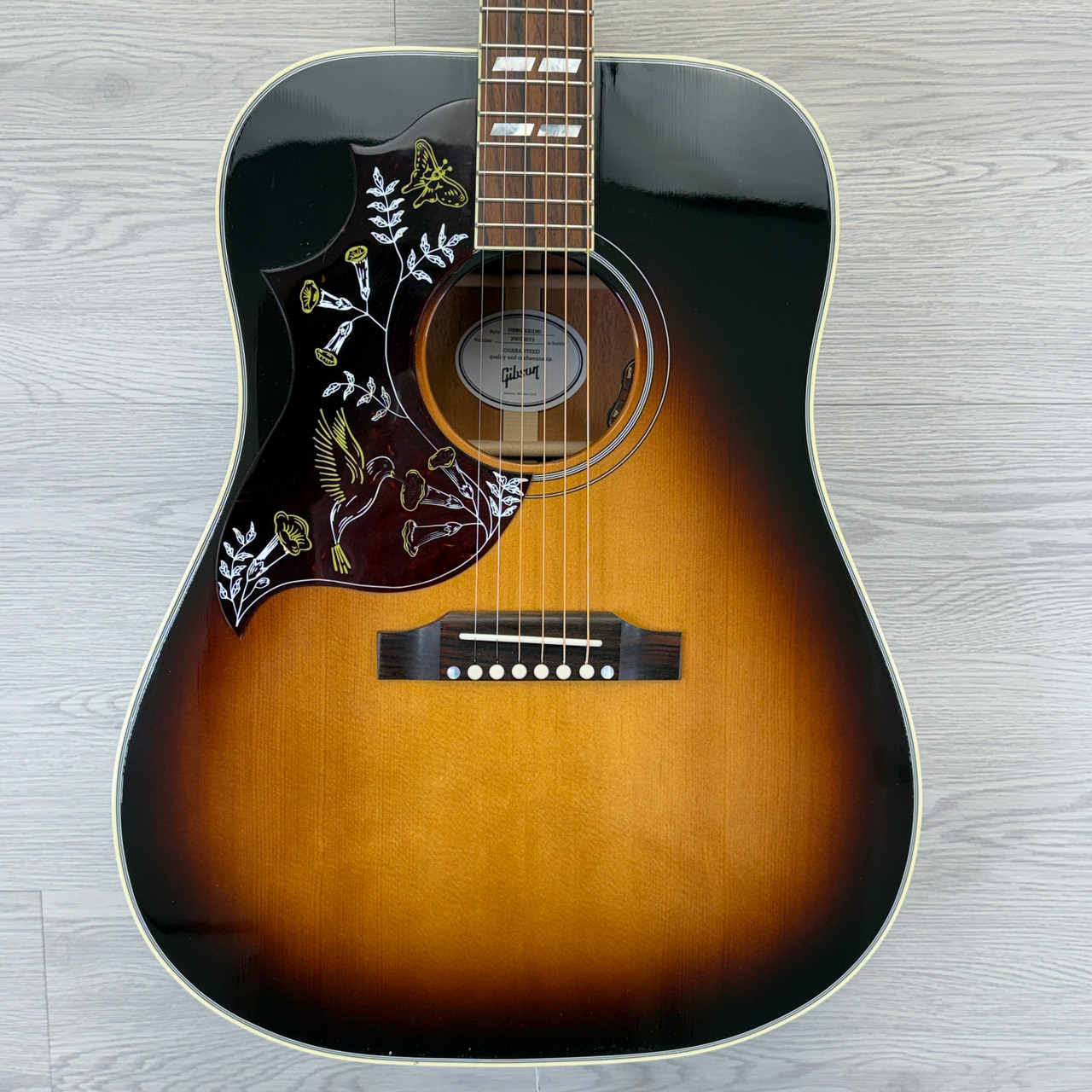 Used Gibson Hummingbird Standard Lefty Solid-Top Acoustic/Electric Sunburst  2024 w/OHSC 41124-S000209622