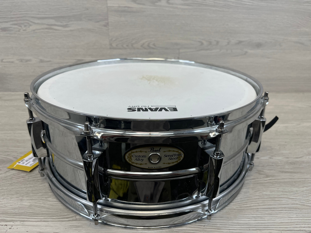 Used Pearl CUSTOM ALLOY SENSITONE 14X5.5 Metal Snare Drum 14