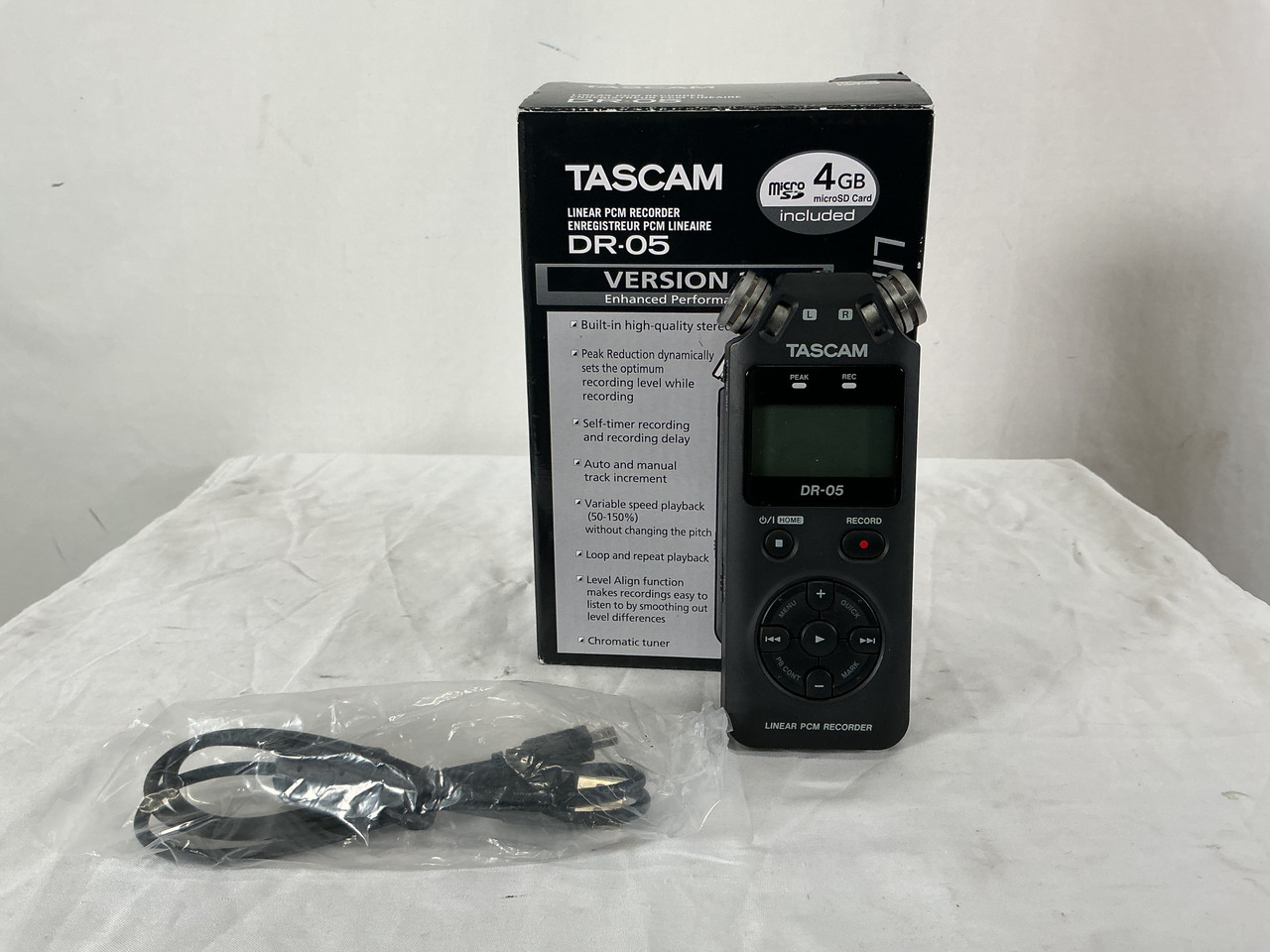 Used Tascam DR-05 LINEAR PCM RECORDER Compact Recording Device