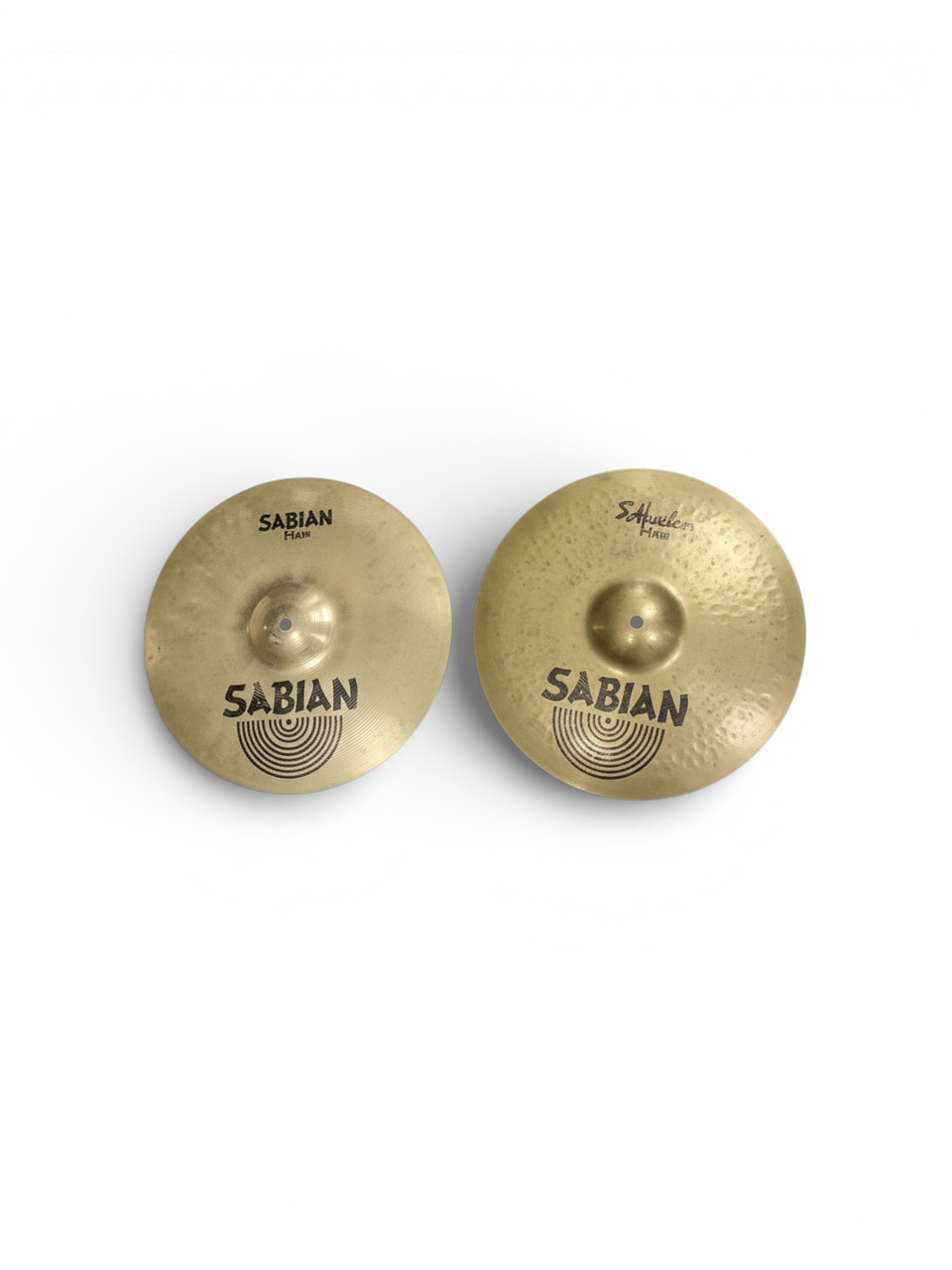 Used Sabian AA REGULAR HATS 14 Hi Hat Cymbals 14