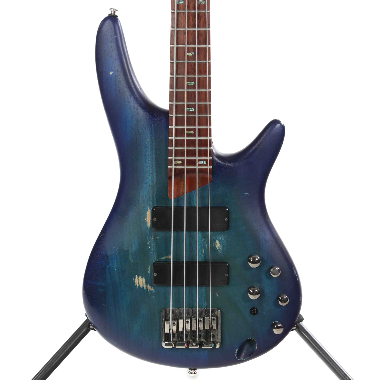 Used Ibanez SR500 J Type Bass Guitar Blue 4-String