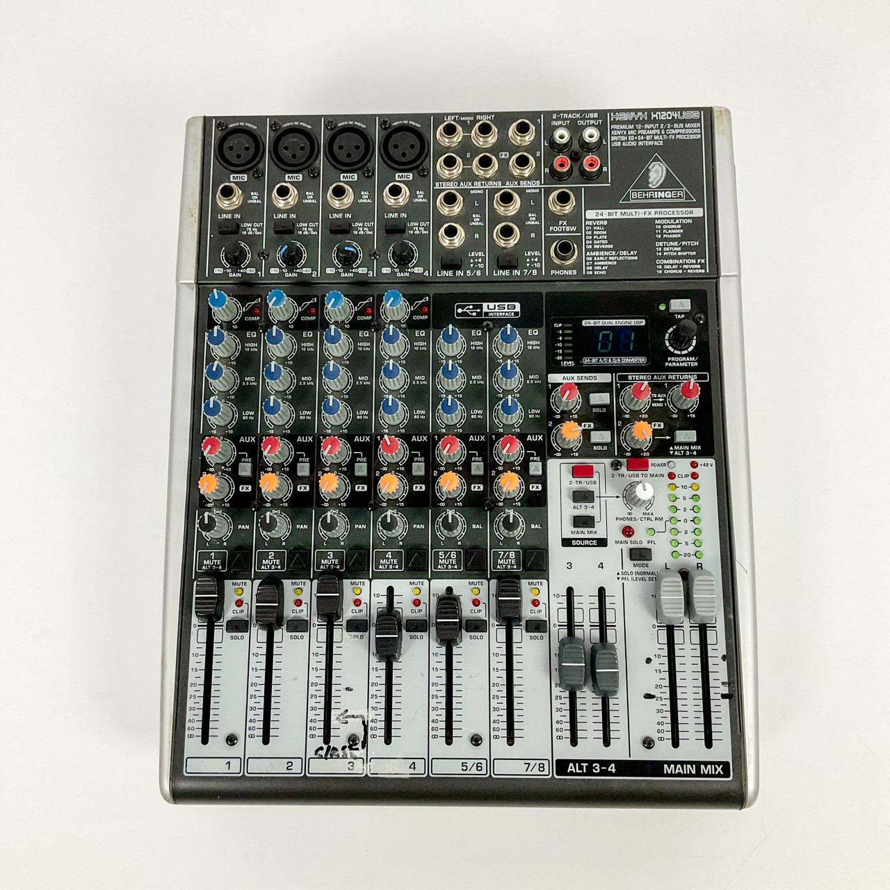 Used Behringer XENYX X1204USB Compact Mixer