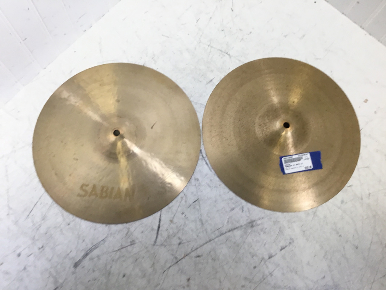 Used Sabian PARAGON HI HATS 13 Hi Hat Cymbals 13