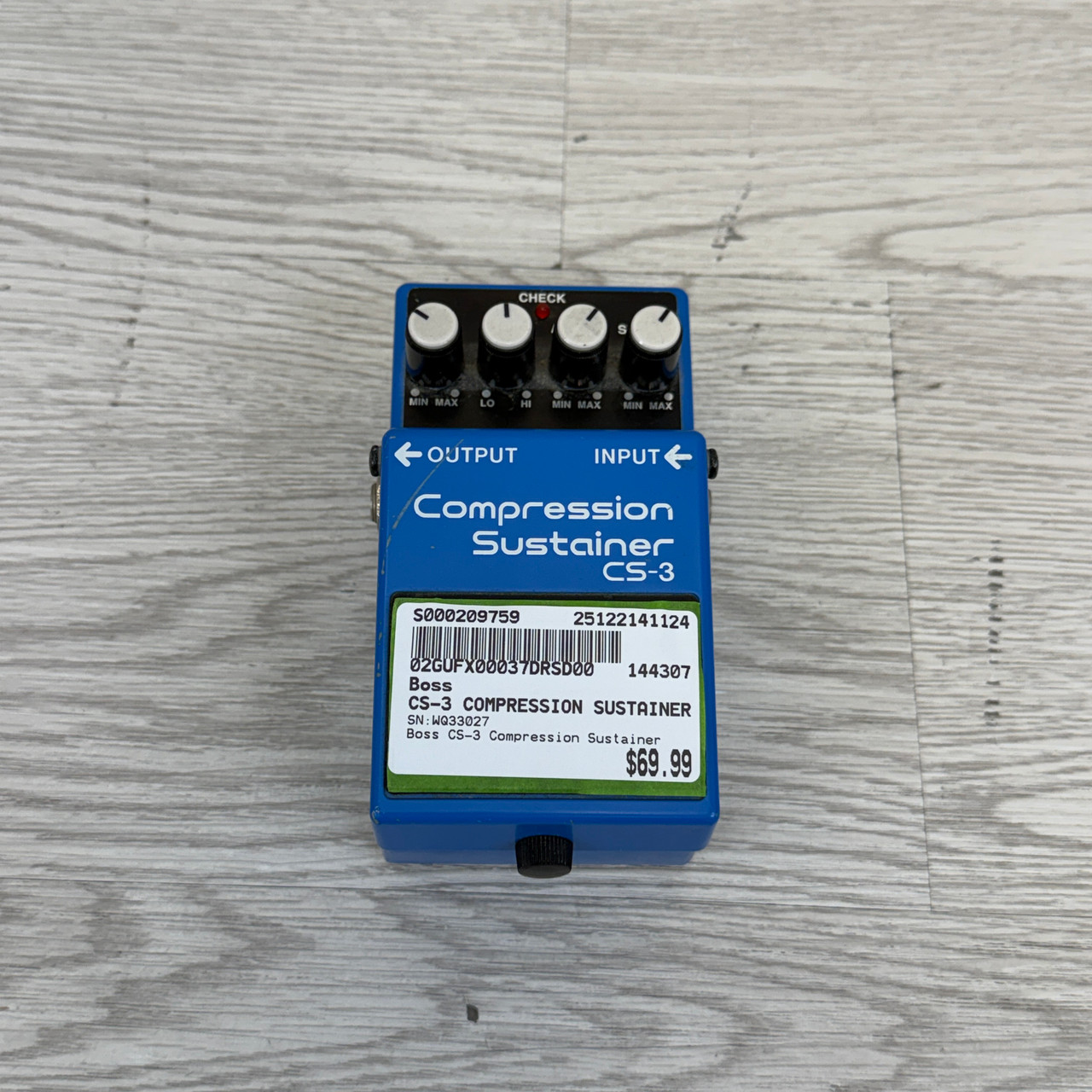 Used Boss CS-3 COMPRESSION SUSTAINER Compressor Pedal