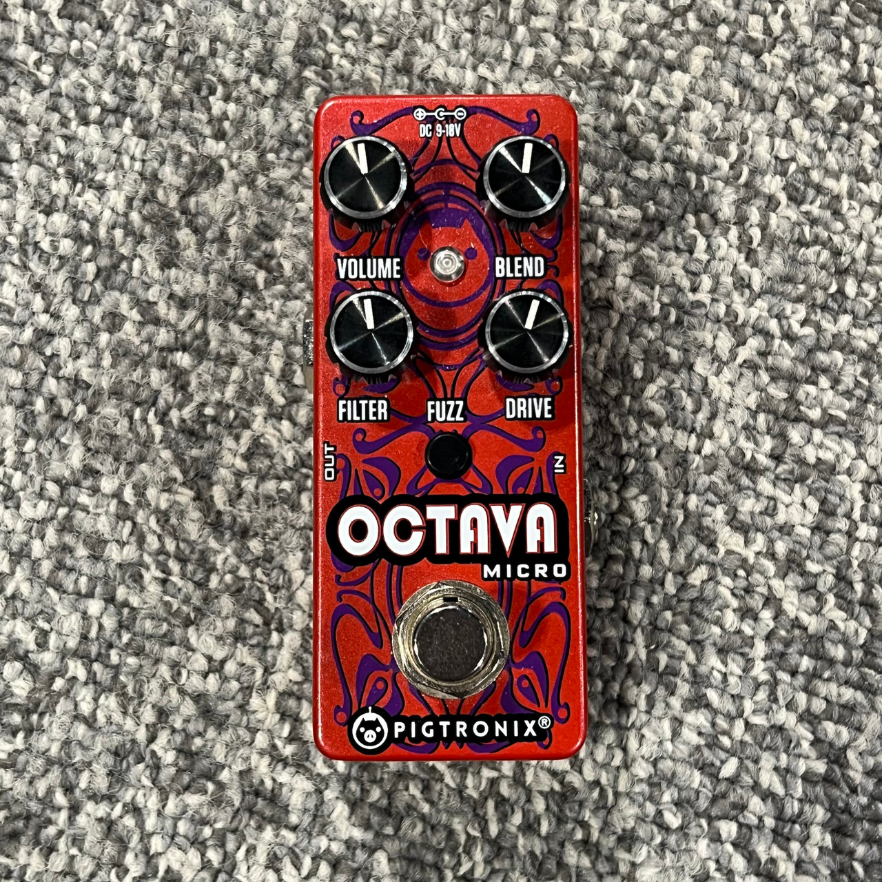 Used PIGTRONIX OCTAVA MICRO OCTAVE FUZZ Guitar Pedal