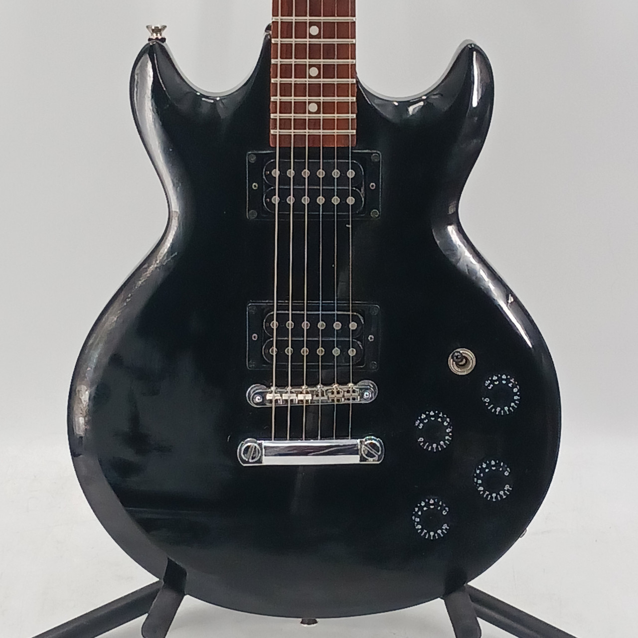 Used Ibanez GAX70 Double Cut Electric Guitar Black 6-String