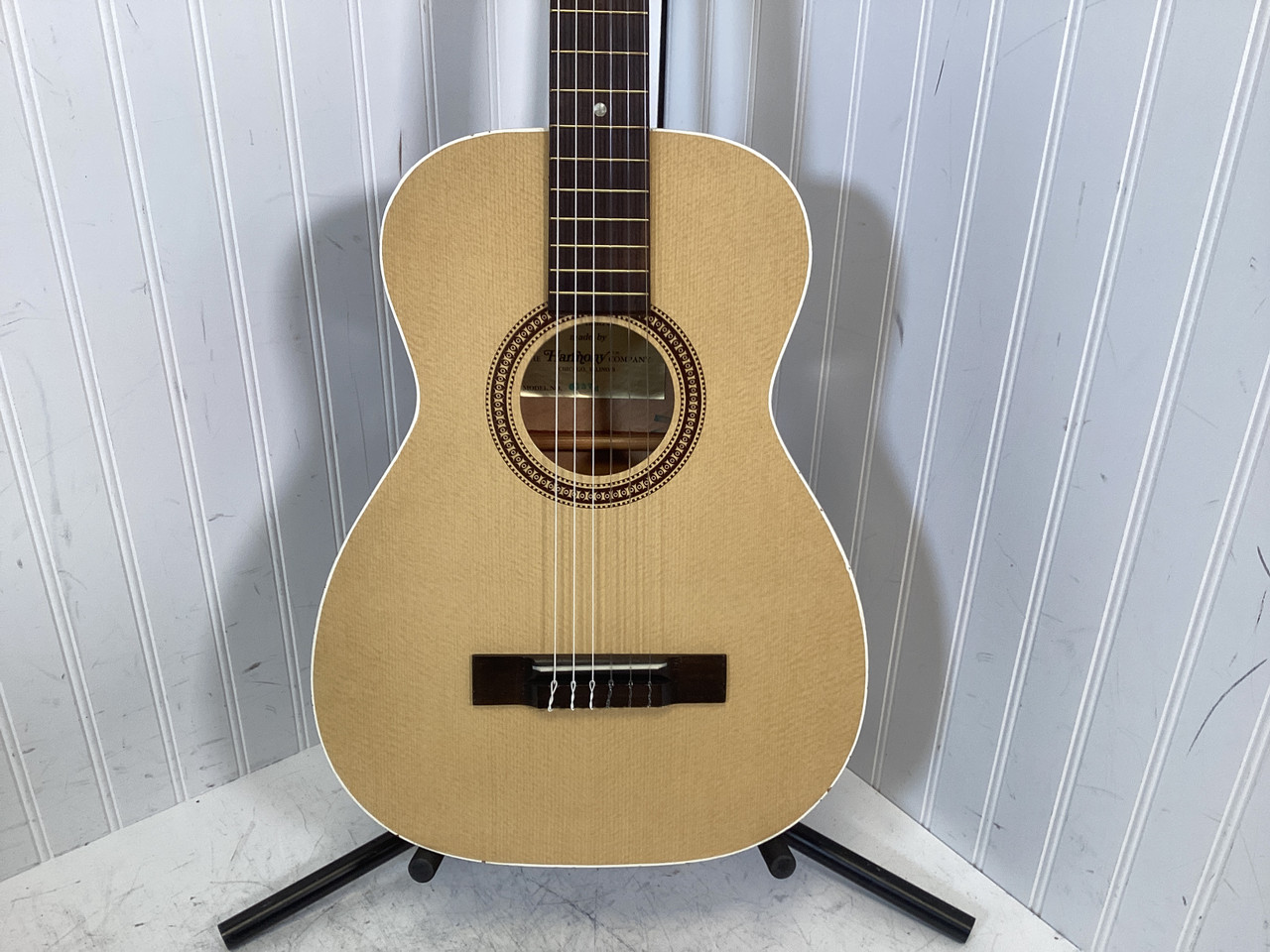 Used Stella HARMONY 6137 Vintage Solid Top Acoustic Guitar Natural