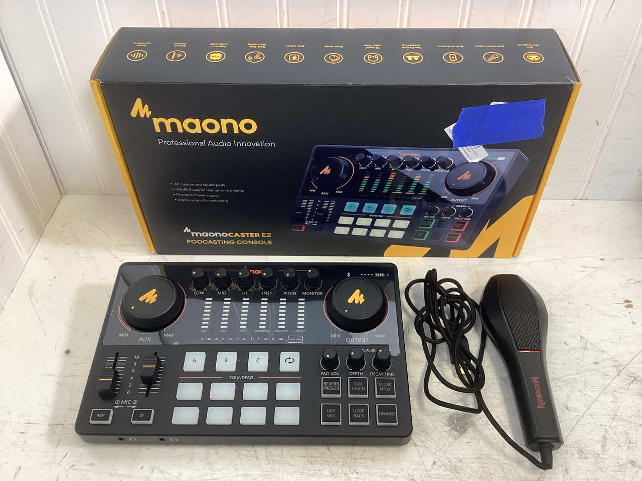 Used MAONOCASTER E2 Computer Interface 2 A/D Recording Inputs